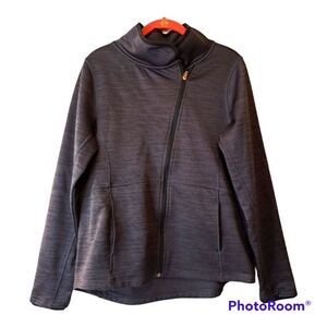 CHAMPION WOMEN'S GREY/BLACK FULL ZIP JACKET SZ M